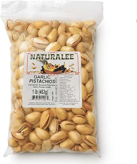 Naturalee Pistachios - Garlic Flavored, 1 lb bag