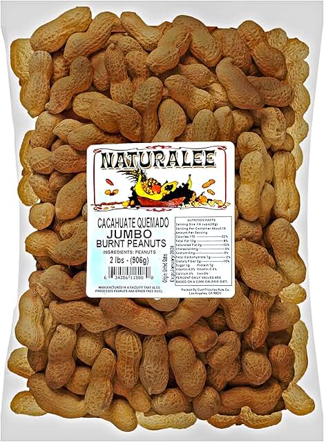 Naturalee Quemados - Burnt In-Shell Peanuts, 2 lb bag